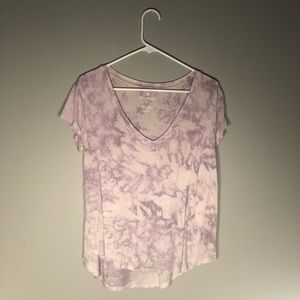 AEO Purple Tie-Dye T-Shirt